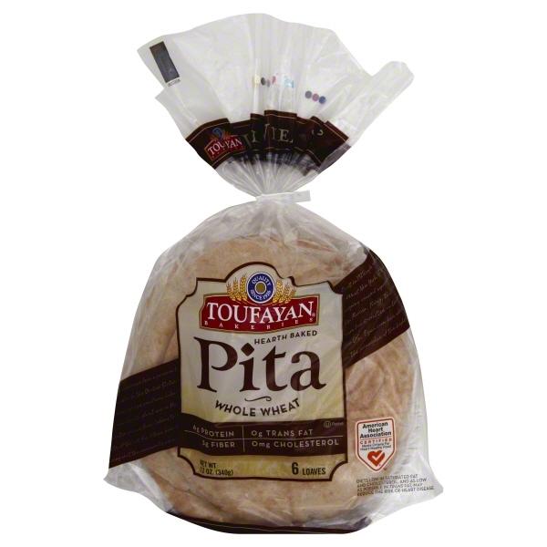 bvi>Toufayan Pita Wheat -  12 oz (340 g) Vegan