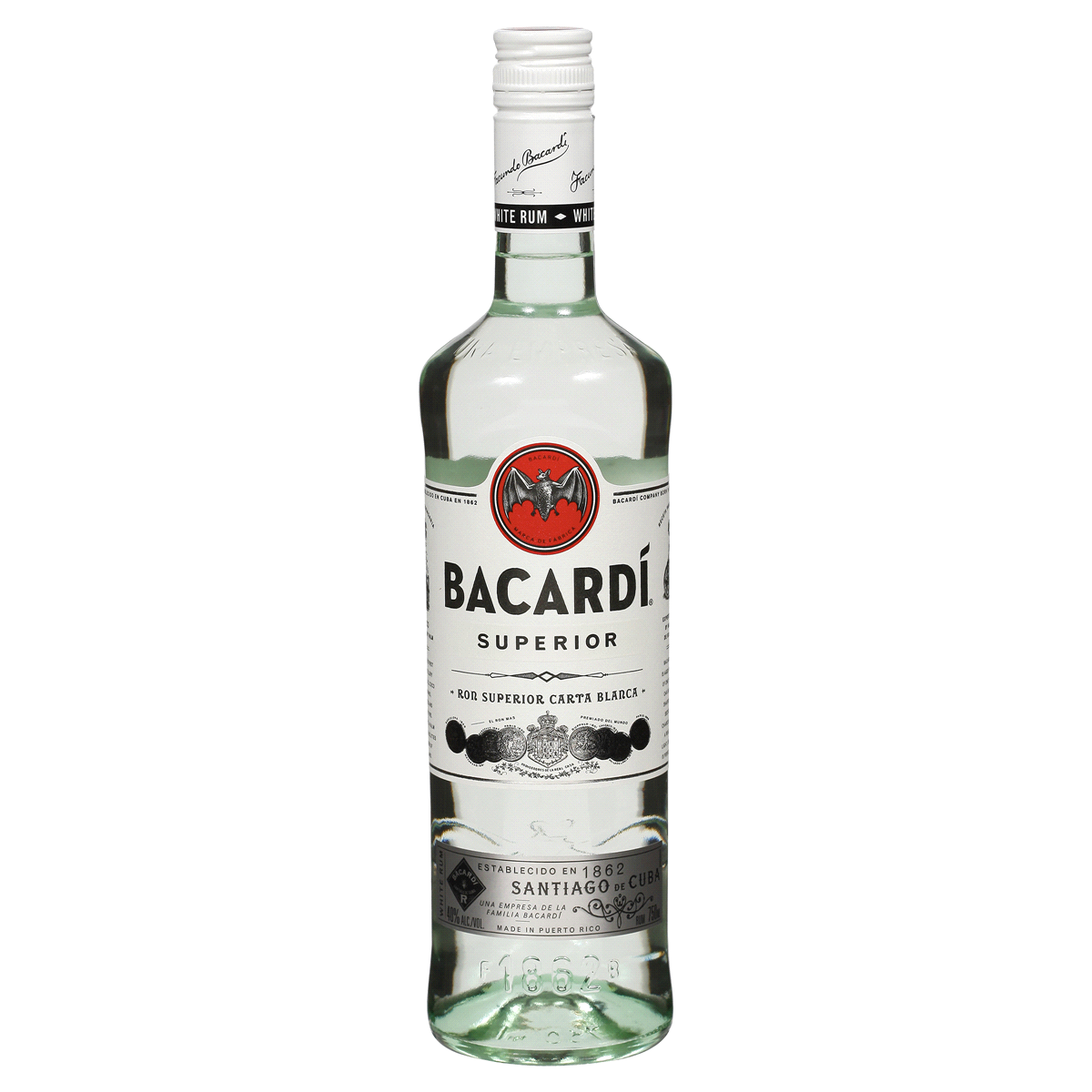 bvi>Bacardi Superior White Rum - 750 ml ( Puerto Rico )