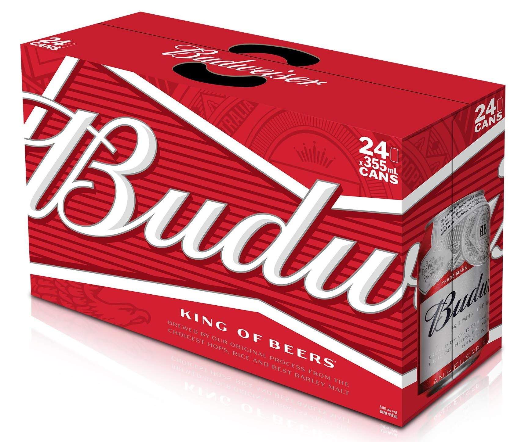 bvi>Budweiser, 24 pack 12 oz (355 ml) cans