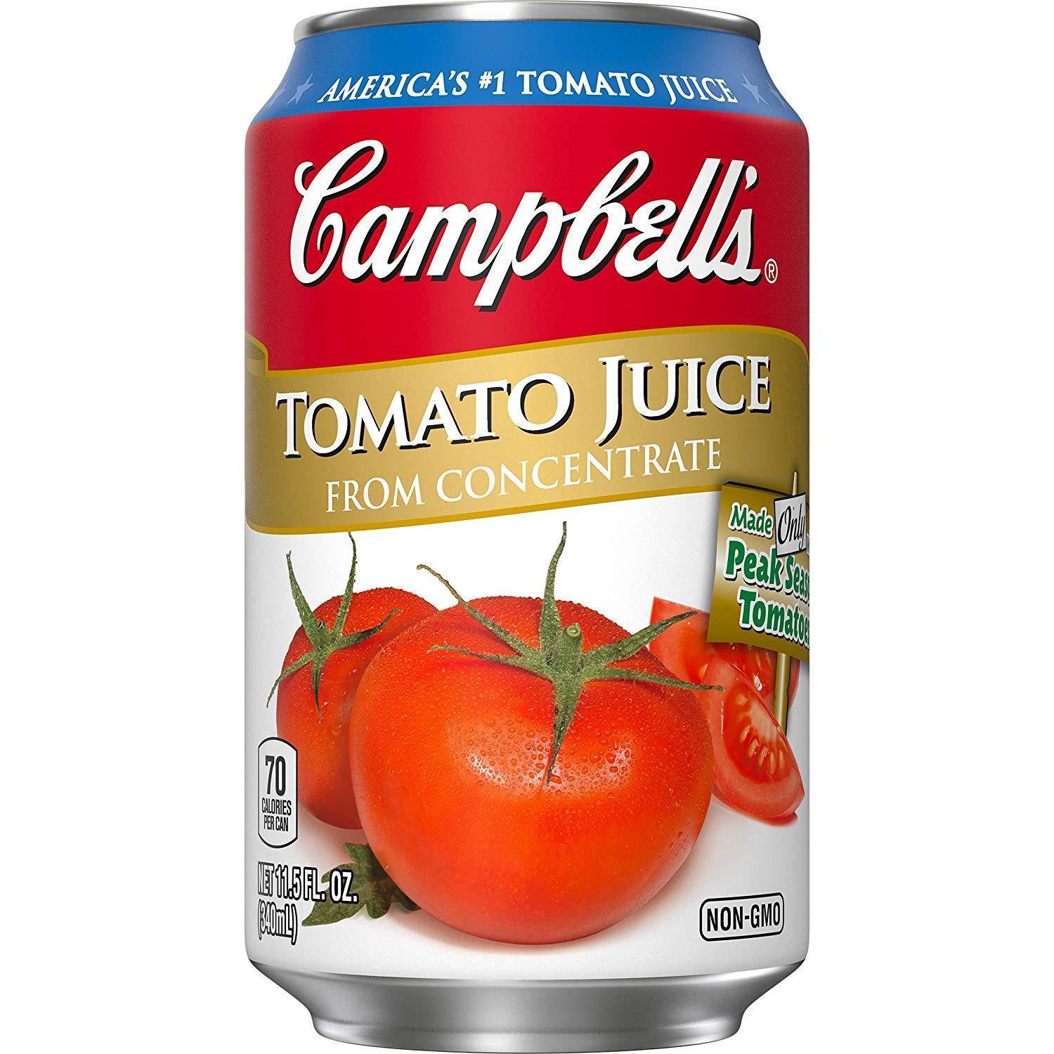bvi>Campbell's Tomato Juice cans - 11.5 oz
