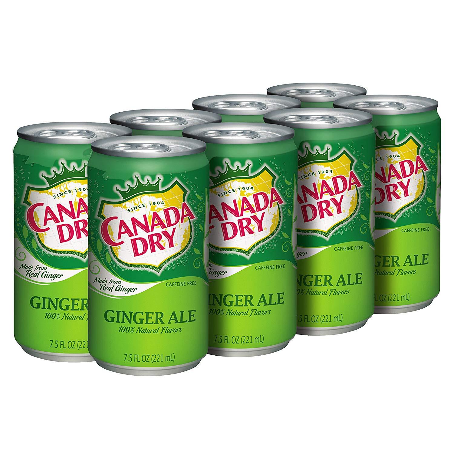 bvi>Canada Dry Ginger Ale, 12 oz (355 ml) 6 pk cans