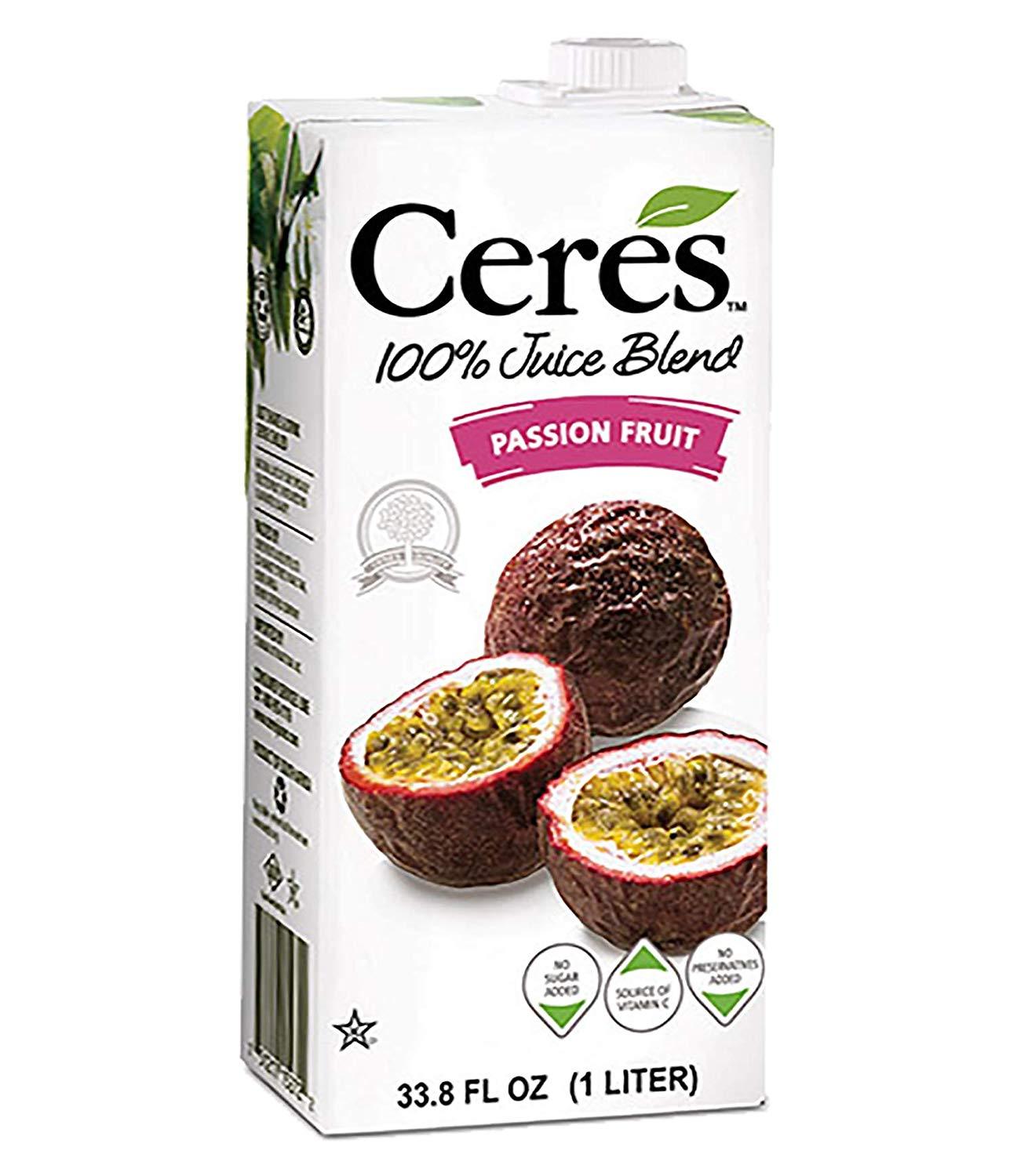 bvi>Ceres 100% Passion Fruit Juice - 1 Ltr