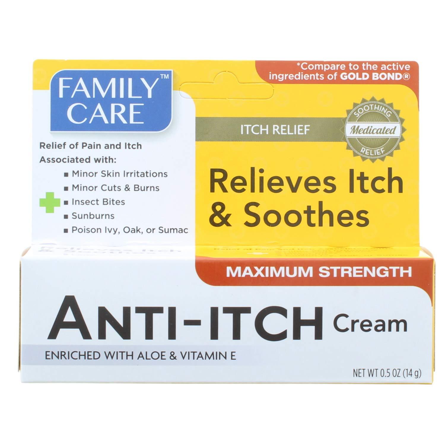 bvi>Family Care Anti-Itch + Pain Relief Cream, 0.5 oz