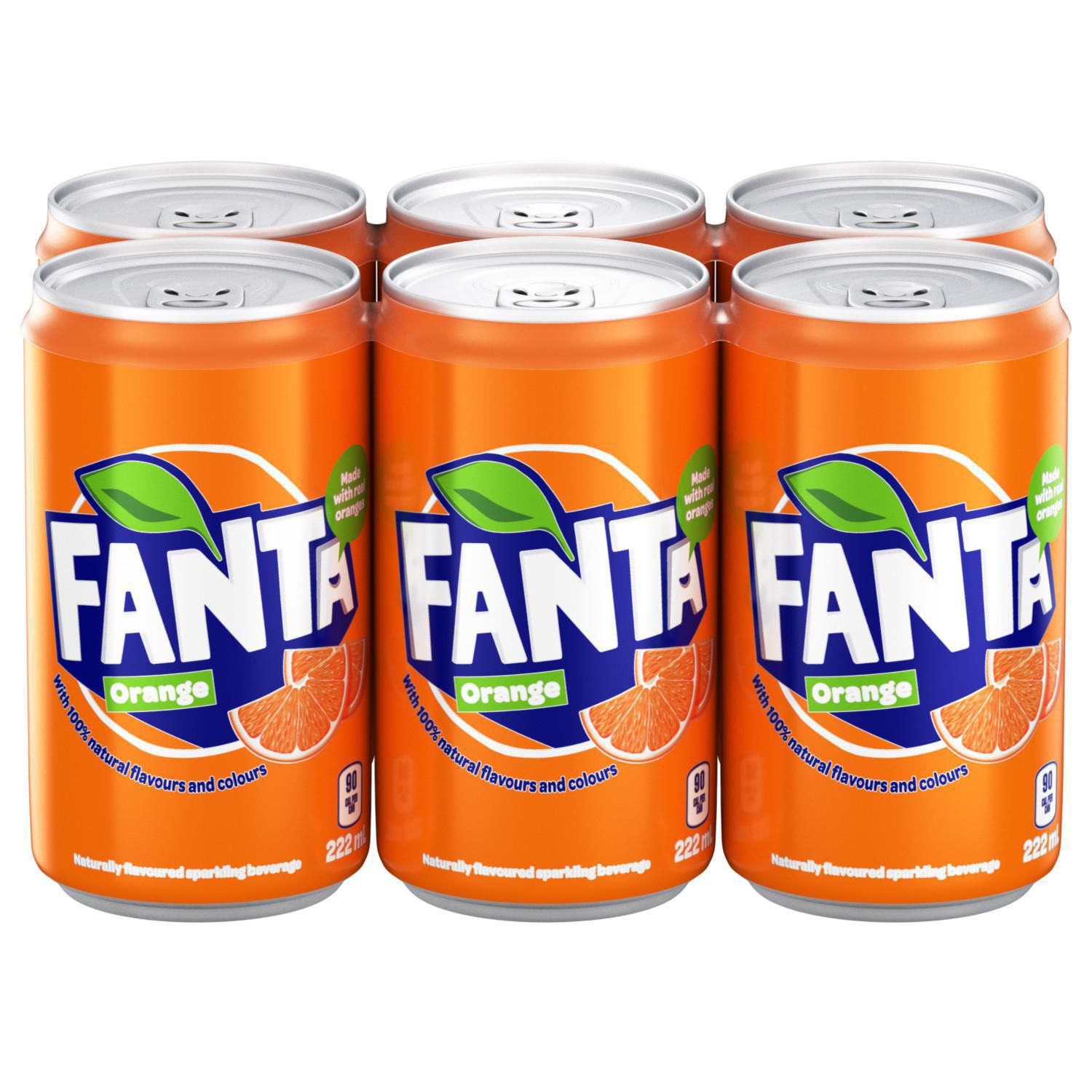bvi>Fanta Orange Soda, 12 oz (355 ml) 6 pk cans