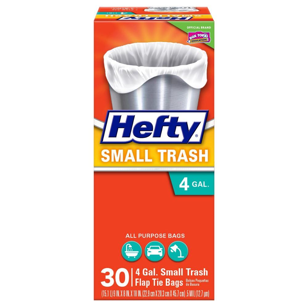 bvi>Hefty Small Trash Bags - 4 gallon, 30cnt