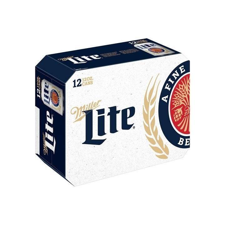 bvi>Miller Lite Beer - 12 oz (355 ml) cans 12 Pack