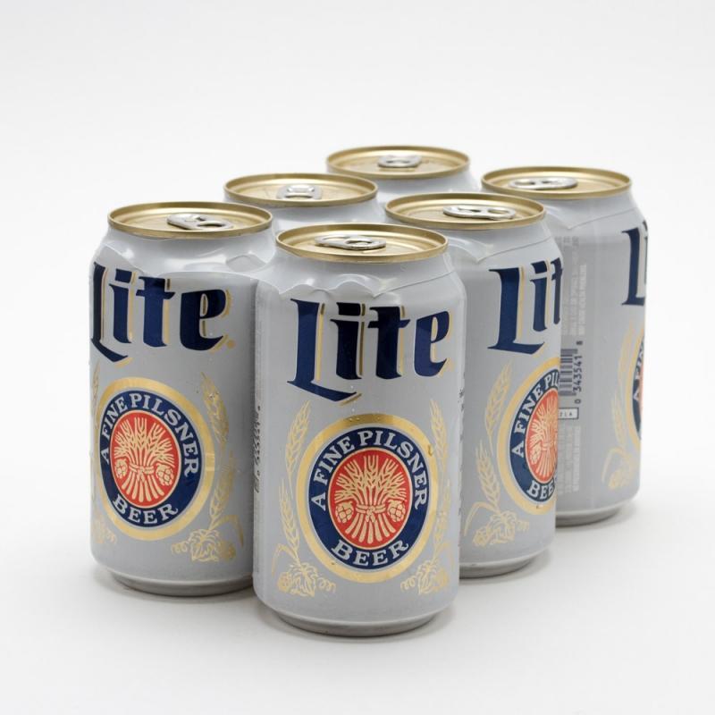bvi>Miller Lite Beer -12 oz (355 ml) cans 6 Pack