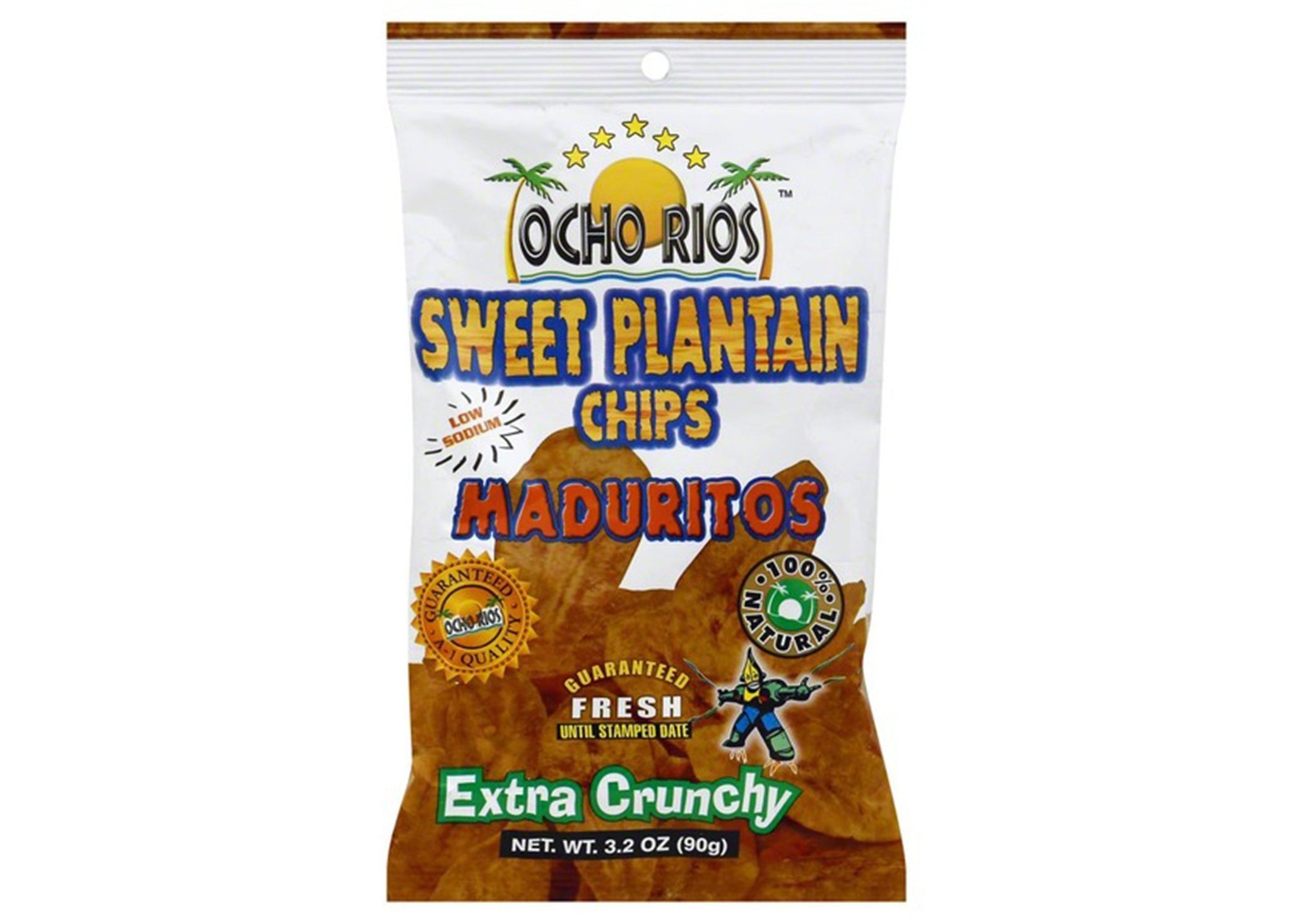 bvi>Ocho Rios Sweet Plantain Chips 3.2 oz (90 g)