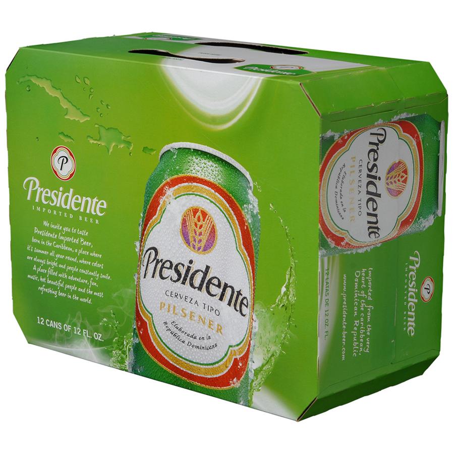 bvi>Presidente Beer Cans - 12 oz, 12 pkt