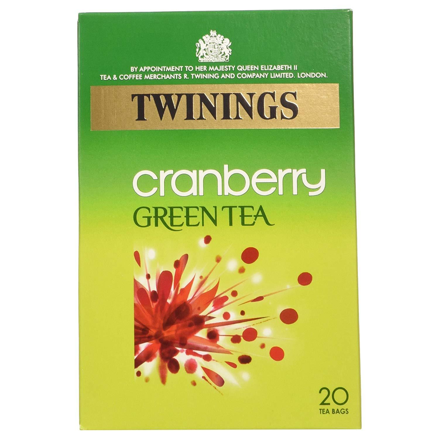 bvi>Twinings Green Tea & Cranberry - 25 cnt