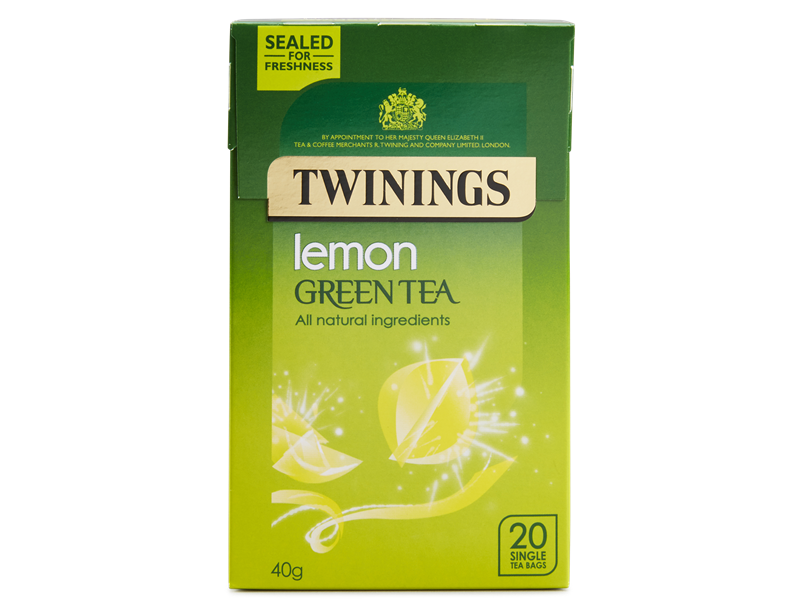 bvi>Twinings Green Tea & Lemon - 25 cnt ( 1.6 g )