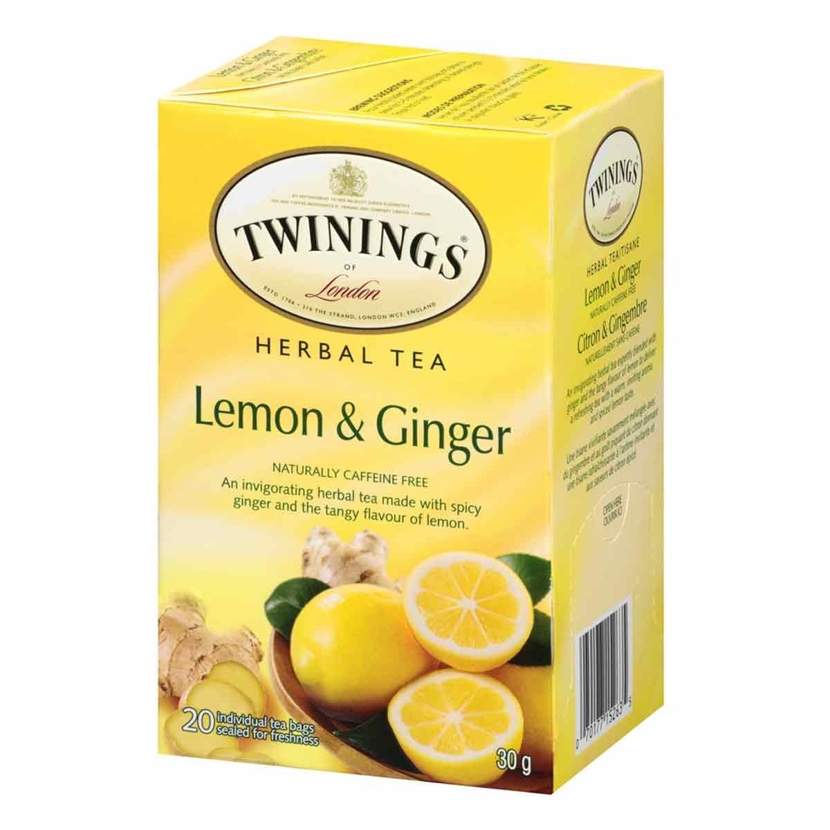 bvi>Twinings Lemon & Ginger Tea - 20 cnt